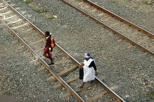 Across the tracks